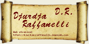 Đurđa Raffanelli vizit kartica